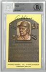 Al Kaline Autographed Hall of Fame Plaque
