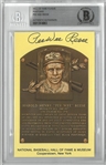 Pee Wee Reese Autographed Hall of Fame Plaque