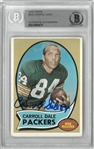 Carroll Dale Autographed 1970 Topps