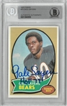 Gale Sayers Autographed 1970 Topps