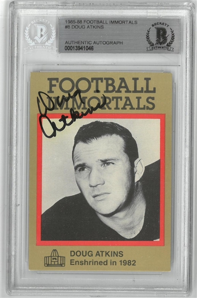 Doug Atkins Autographed Football Immortals