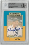 Ted Lyons Autographed Baseball Immortals