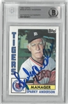 Sparky Anderson Autographed 1984 Topps