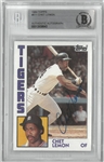 Chet Lemon Autographed 1984 Topps