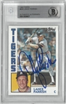 Lance Parrish Autographed 1984 Topps