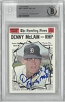 Denny McLain Autographed 1970 Topps