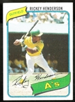 Rickey Henderson 1980 Topps Rookie Card