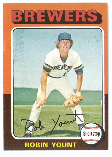 Robin Yount 1975 Topps Rookie Card