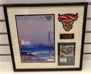 Comerica Park Framed Program w/ Replica Ticket