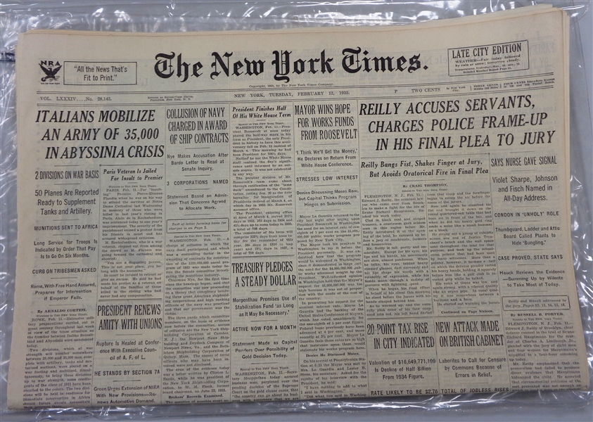 NY Time February 12, 1935