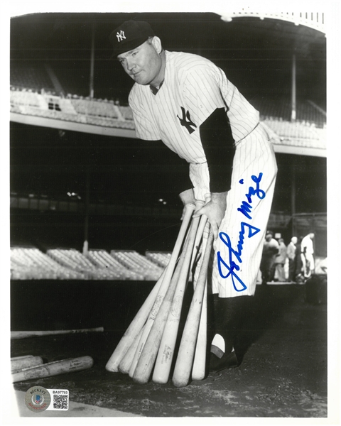 Johnny Mize Autographed 8x10 Photo