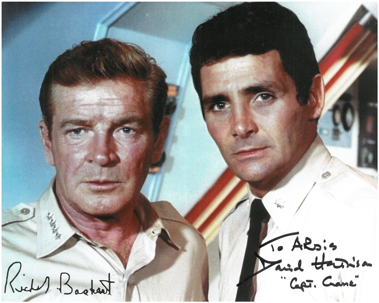 Richard Basehart & David Hedison Autographed 8x10 Photo