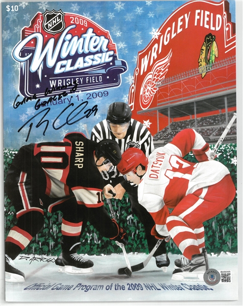 Ty Conklin Autographed Winter Classic Program