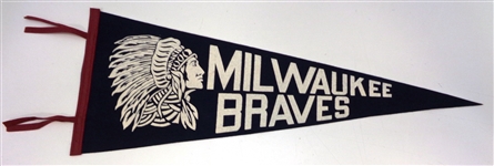 Milwaukee Braves Vintage Style Pennant