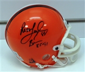 Reggie Langhorne Autographed Browns Mini Helmet