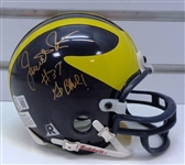 Jarrett Irons Autographed Michigan Mini Helmet