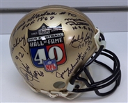 Hall of Fame Mini Helmet Signed by 11