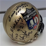 Hall of Fame Mini Helmet Signed by 11