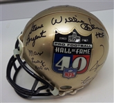 Hall of Fame Mini Helmet Signed by 11