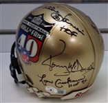 Hall of Fame Mini Helmet Signed by 11