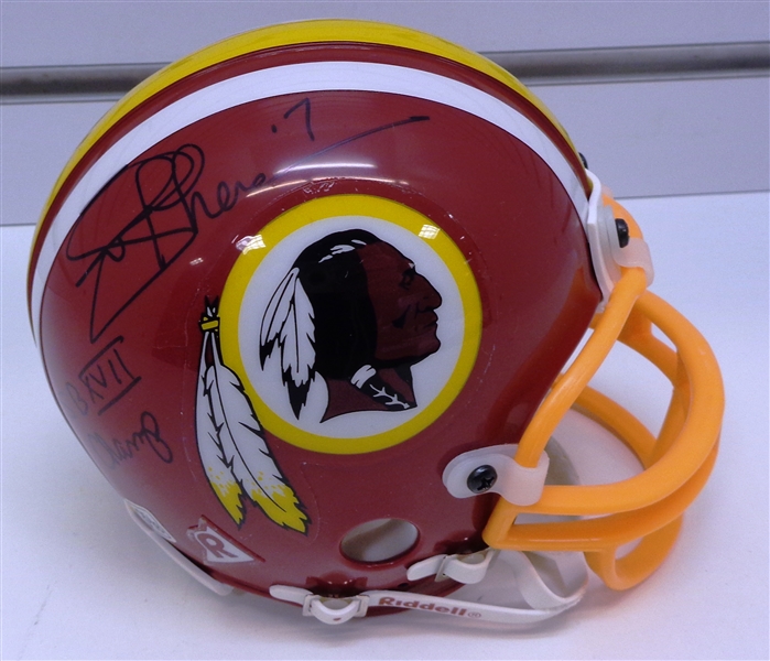 Joe Theisman Autographed Redskins Mini Helmet