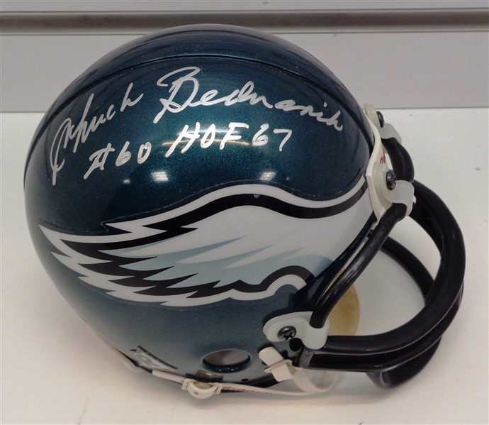 Chuck Bednarik Autographed Eagles Mini Helmet