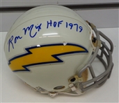 Ron Mix Autographed Chargers Mini Helmet