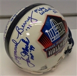 Hall of Fame Mini Helmet Signed by 8