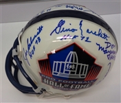 Hall of Fame Mini Helmet Signed by 8
