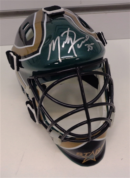 Marty Turco Autographed Stars Mini Mask