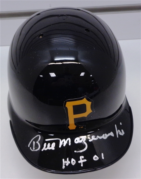 Bill Mazeroski Autographed Pirates Mini Helmet