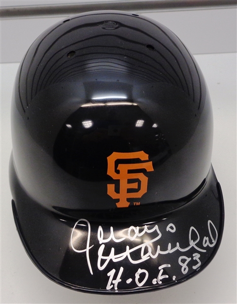 Juan Marichal Autographed Giants Mini Helmet