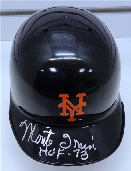 Monte Irvin Autographed Giants Mini Helmet