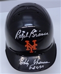 Ralph Branca & Bobby Thomson Autographed Giants Mini Helmet