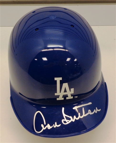 Don Sutton Autographed Dodgers Mini Helmet