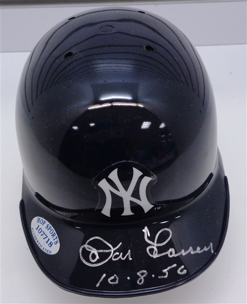 Don Larsen Autographed Yankees Mini Helmet
