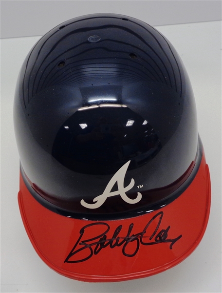 Bobby Cox Autographed Braves Mini Helmet