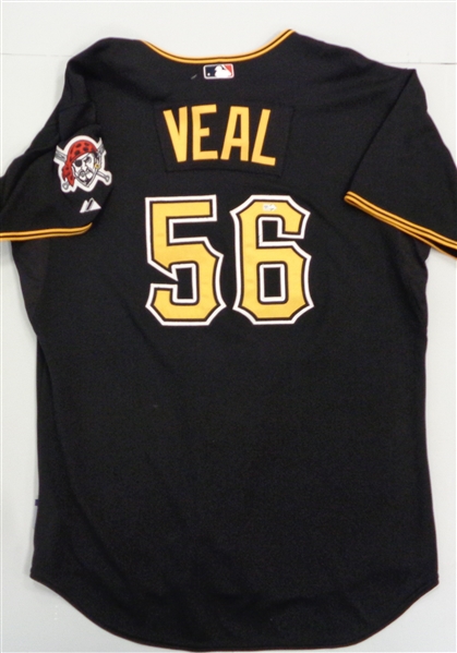 Donnie Veal Game Used 2009 Pittsburgh Pirates Jersey