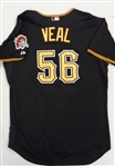 Donnie Veal Game Used 2009 Pittsburgh Pirates Jersey