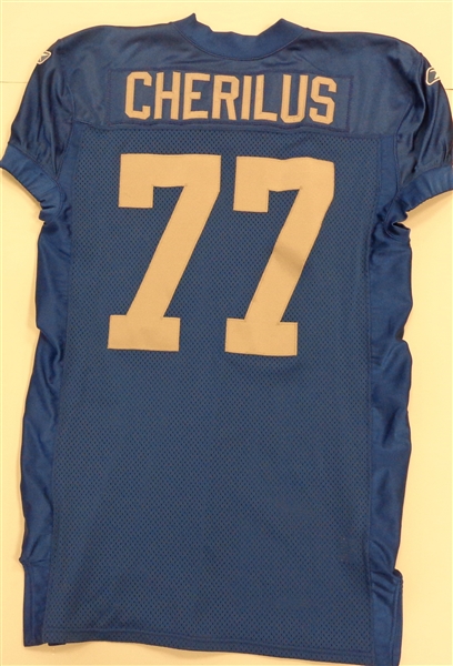 Gosder Cherilus 2005 Team Issued Detroit Lions Throwback Jersey