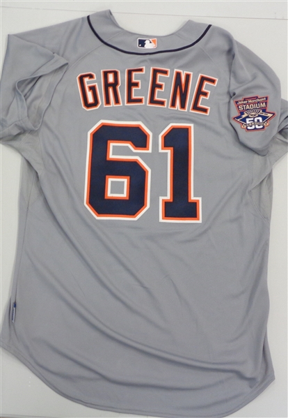 Shane Greene Team Issued Detroit Tigers Jersey