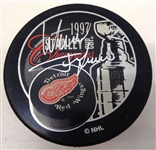 Slava Fetisov Autographed 1997 Cup Champs Puck