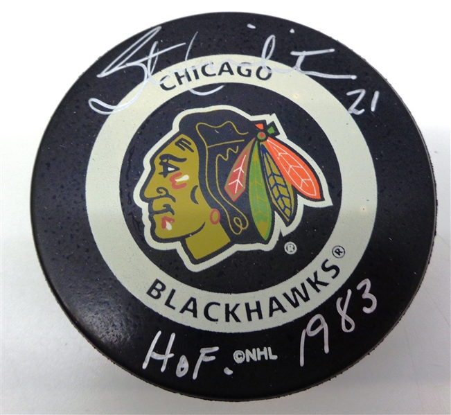 Stan Mikita Autographed Blackhawks Puck