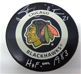 Stan Mikita Autographed Blackhawks Puck