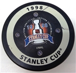 Foxtrax 1998 Stanley Cup Finals Game Used Puck