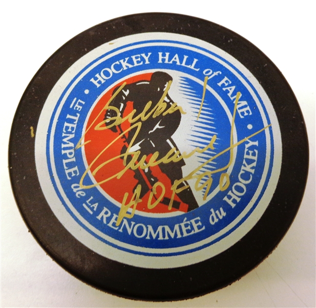 Gilbert Perreault Autographed Hall of Fame Puck
