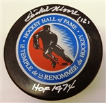 Dickie Moore Autographed Hall of Fame Puck