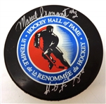 Marcel Pronovost Autographed Hall of Fame Puck