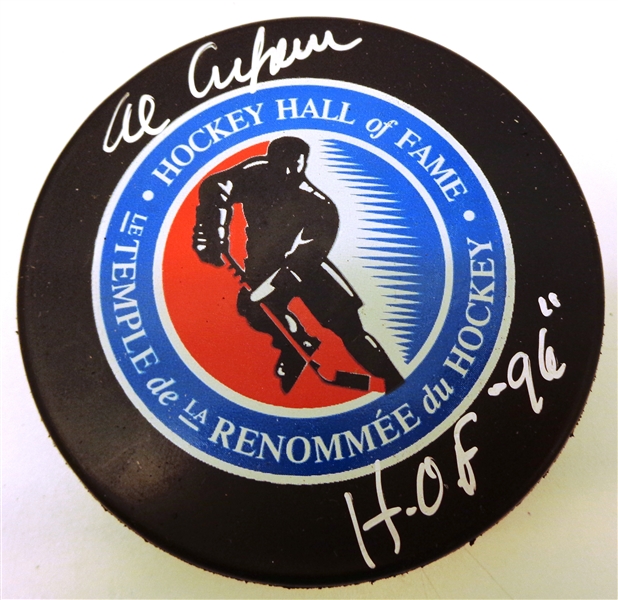 Al Arbour Autographed Hall of Fame Puck