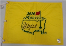 Phil Mickelson Autographed 2010 Masters Pin Flag